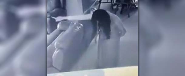 A family records their maid possessed by demonic entities