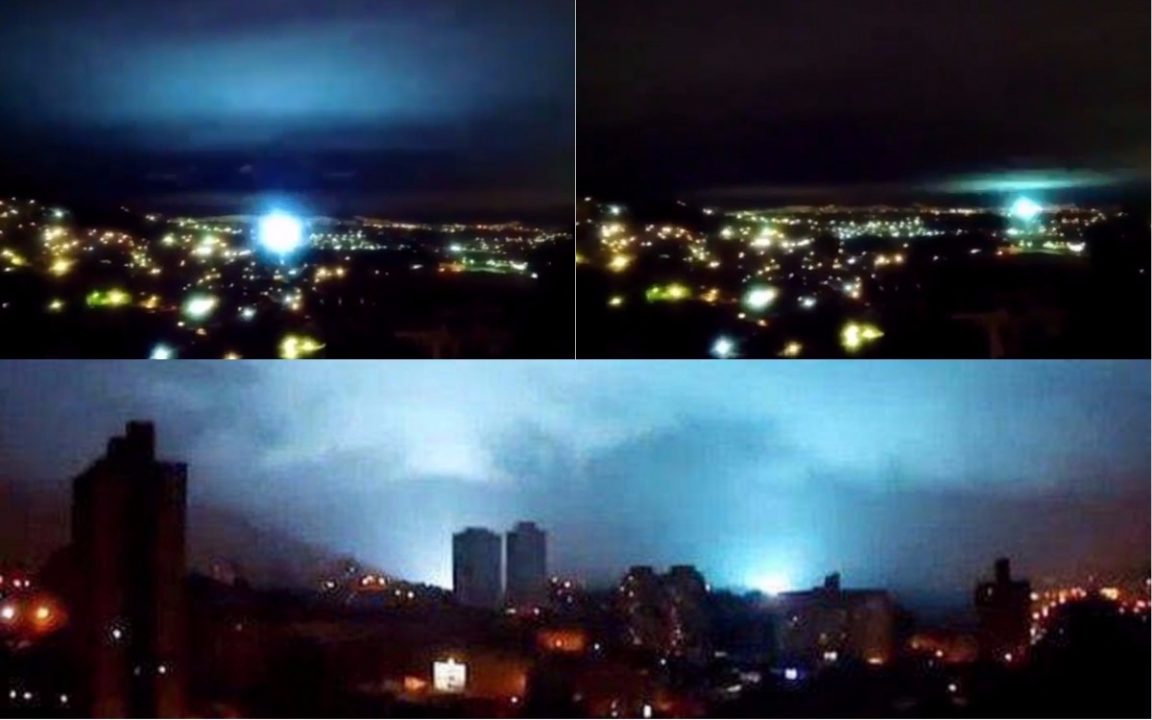 Strange lights in the sky after the earthquake of 8.2 in Mexico (Video)
