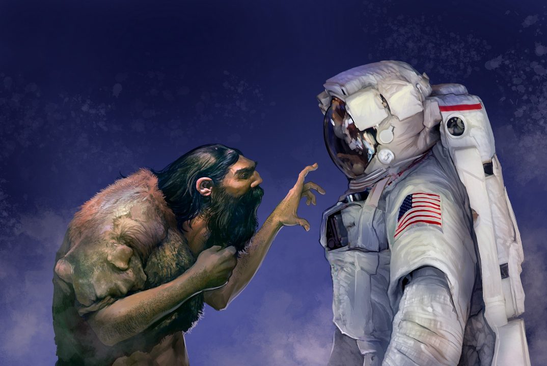 From Homo-Sapiens to “Homo-Cosmos”: Do we approach the Universal God?