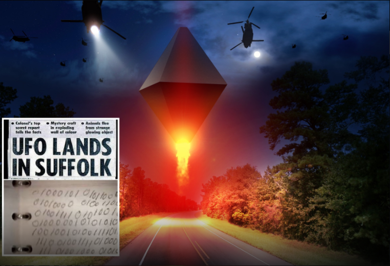Rendlesham Forest incident : A hidden message for humanity from the year 8100