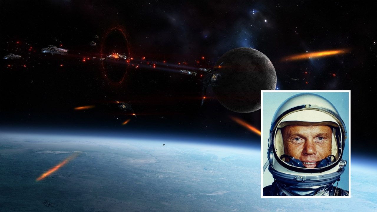 Stunning Radio Transmission of Astronaut John Glenn when dozens of UFOs surround him (Video)