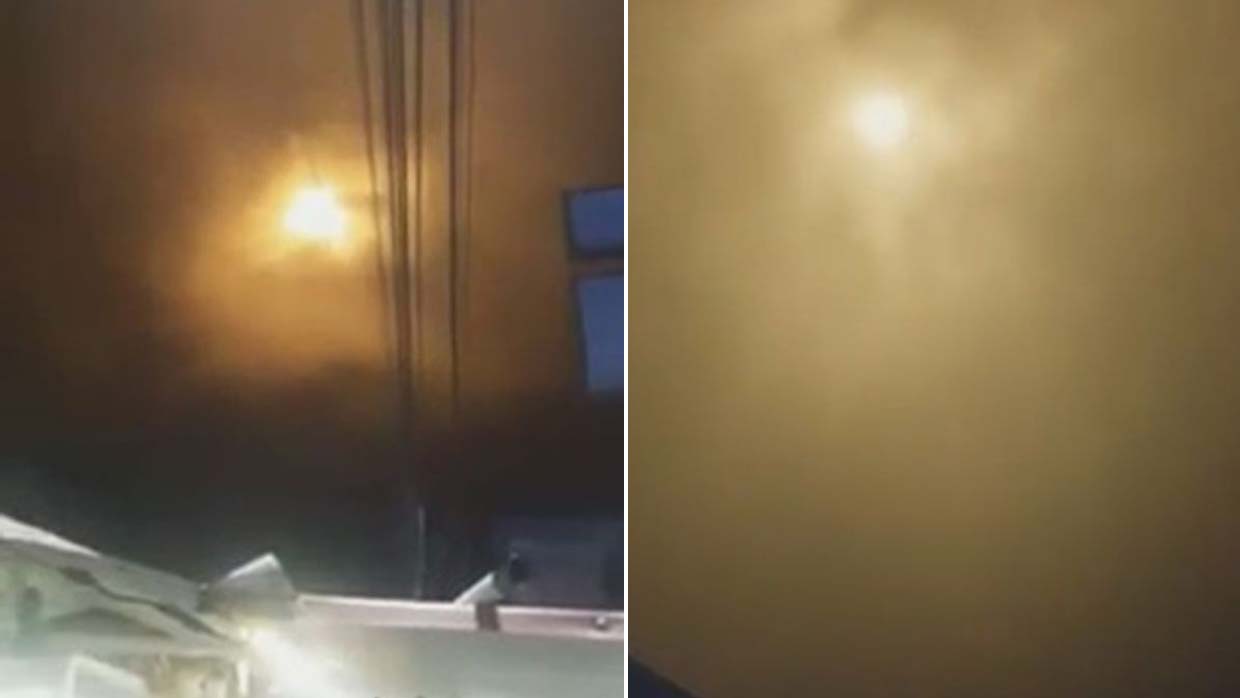 A very bright mysterious light in the sky causes panic in a Colombian city