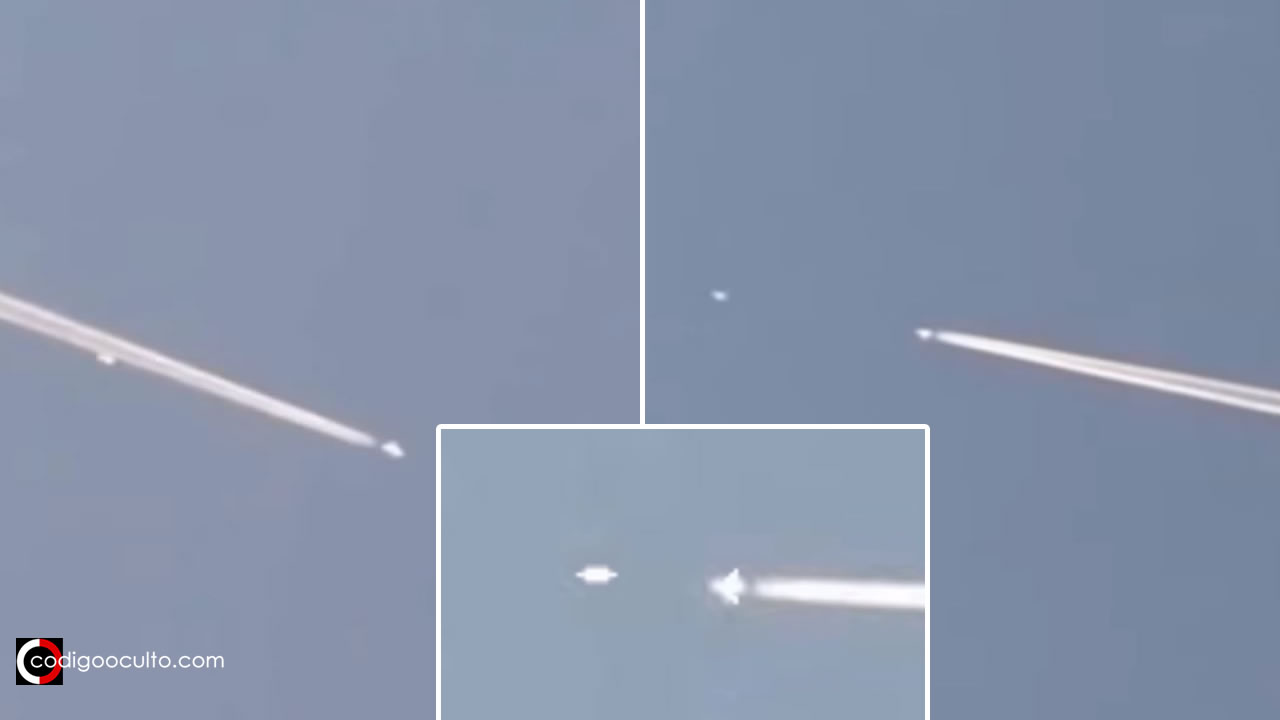 A UFO chases a jet and overtakes it in broad daylight (video was sent to MUFON)