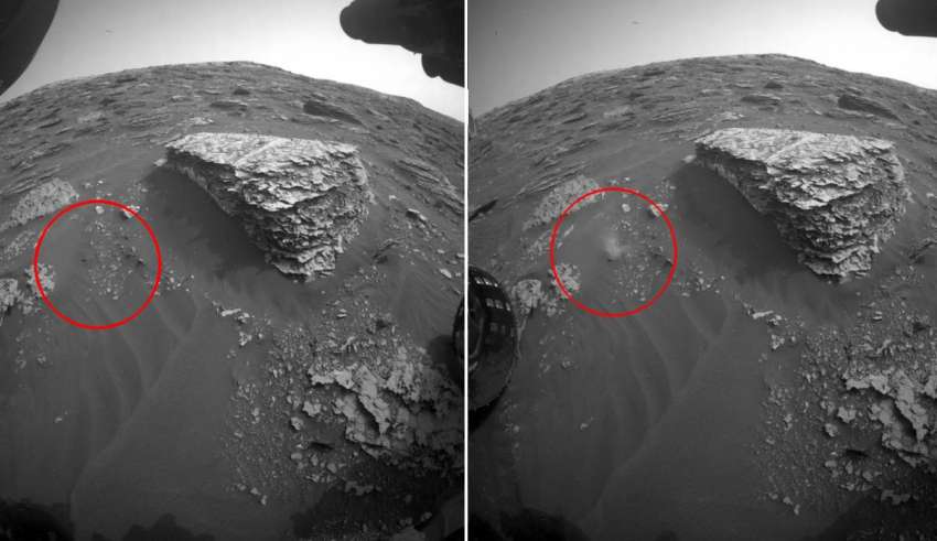 NASA accidentally publishes images of alien movement on mars