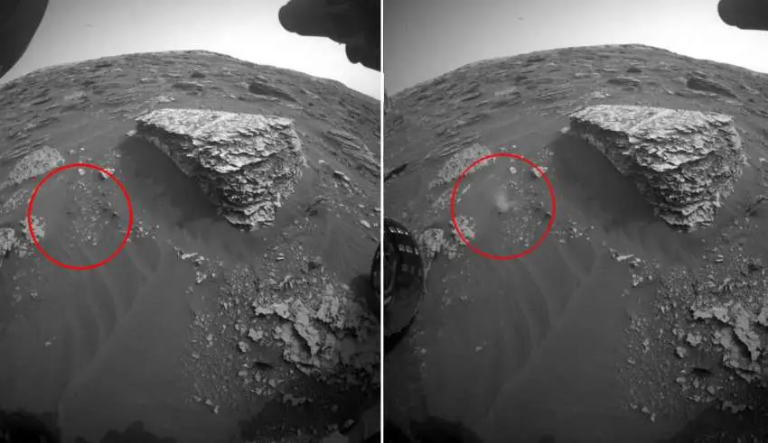 NASA accidentally publishes images of alien movement on mars