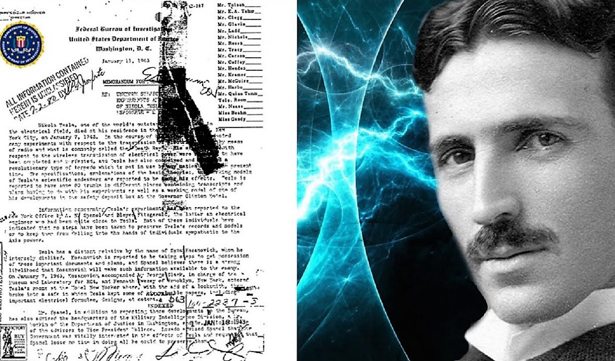 300 secret documents seized after the death of Nikola Tesla