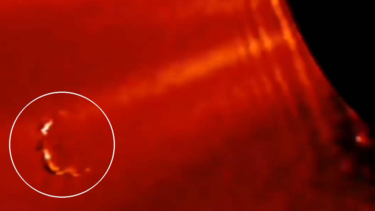 NASA feed shows a giant UFO near the Sun