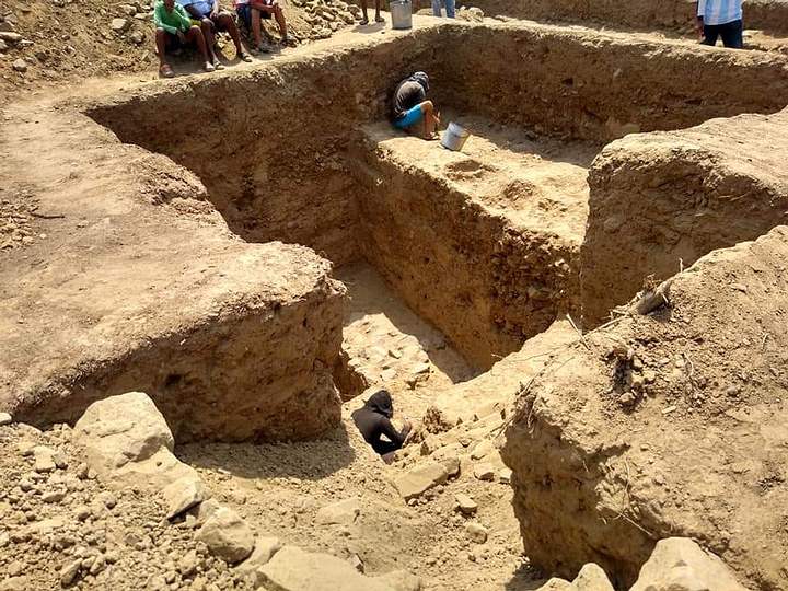 The megalithic temple was discovered in the Huaca El Toro in the district of Oyotún (Lambayeque region), Peru.Megalithic Water Temple