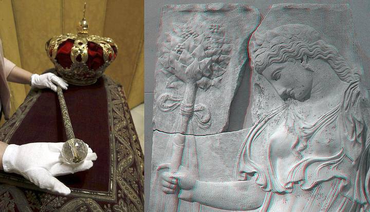 The monarchical scepter: magic tool related to the pineal gland