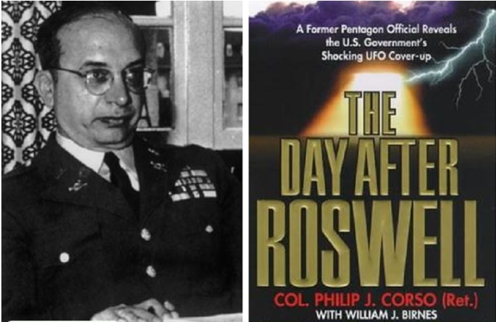 Colonel Philip James Corso reveals grey aliens are actually biorobots