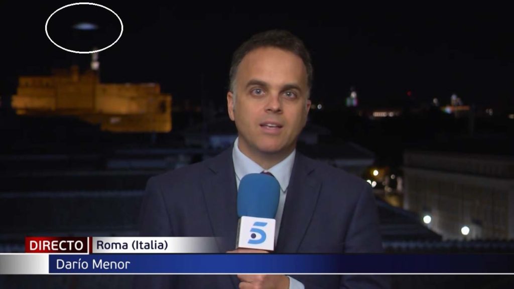 UFO Spotted On Live Television In Rome