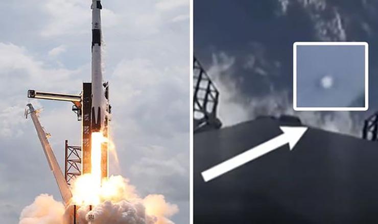 Multiple UFOs appeared during SpaceX Launch 1 UFOs appeared during SpaceX Launch