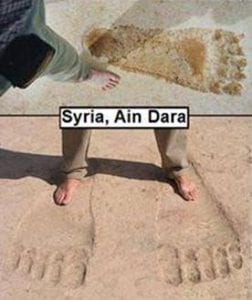 Ain Dara's Giant Footprints