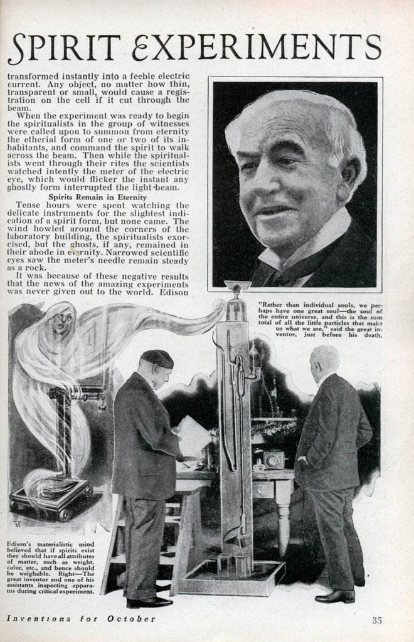 Thomas Edison's Secret Spirit Experiment 5 Thomas Edison's Secret Spirit Experiment