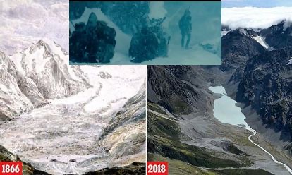 Glaciers in mountains where The Lord of the Rings was filmed have lost half of their ice