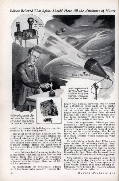 Thomas Edison's Secret Spirit Experiment 6 Thomas Edison's Secret Spirit Experiment