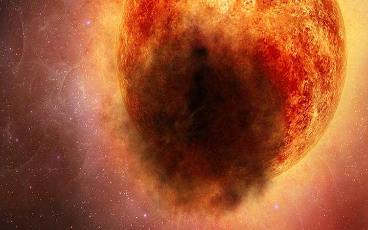 A mysterious eruption is to blame for darkening the star Betelgeuse