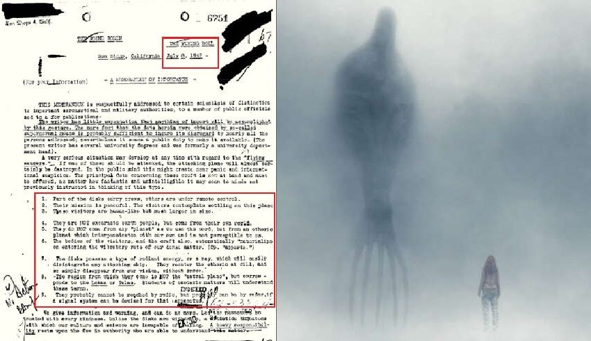 FBI Documents Confirm The Existence Of Giant Human Like Aliens In A Declassified Report From 1947