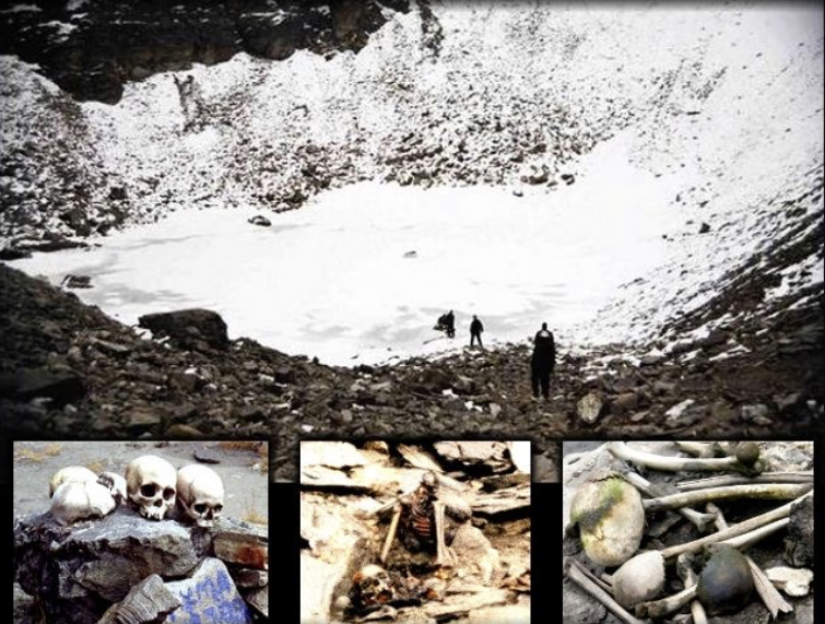 Ancient human remains frozen in the Himalayas (Skeleton lake), had DNA from over 3,500 miles away