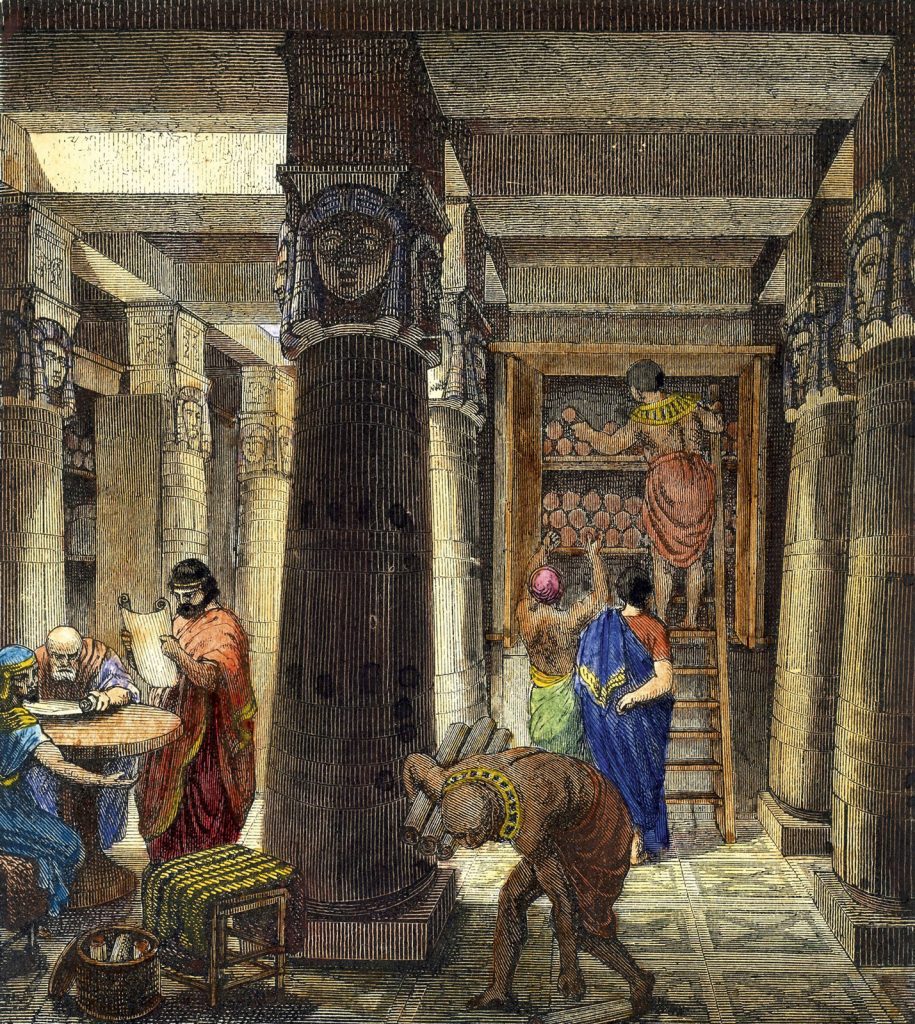 Illustration Library of Alexandria Egypt