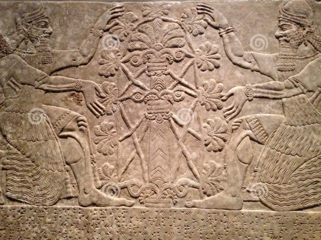 anunnaki tree life relief panel metropolitan museum art manhattan new york ny ancient near eastern assyrian royal 65120852