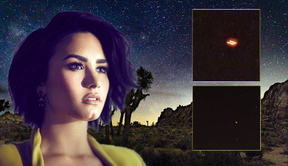 Demi Lovato claims to have spotted UFOs in a California desert, Shares Pictures