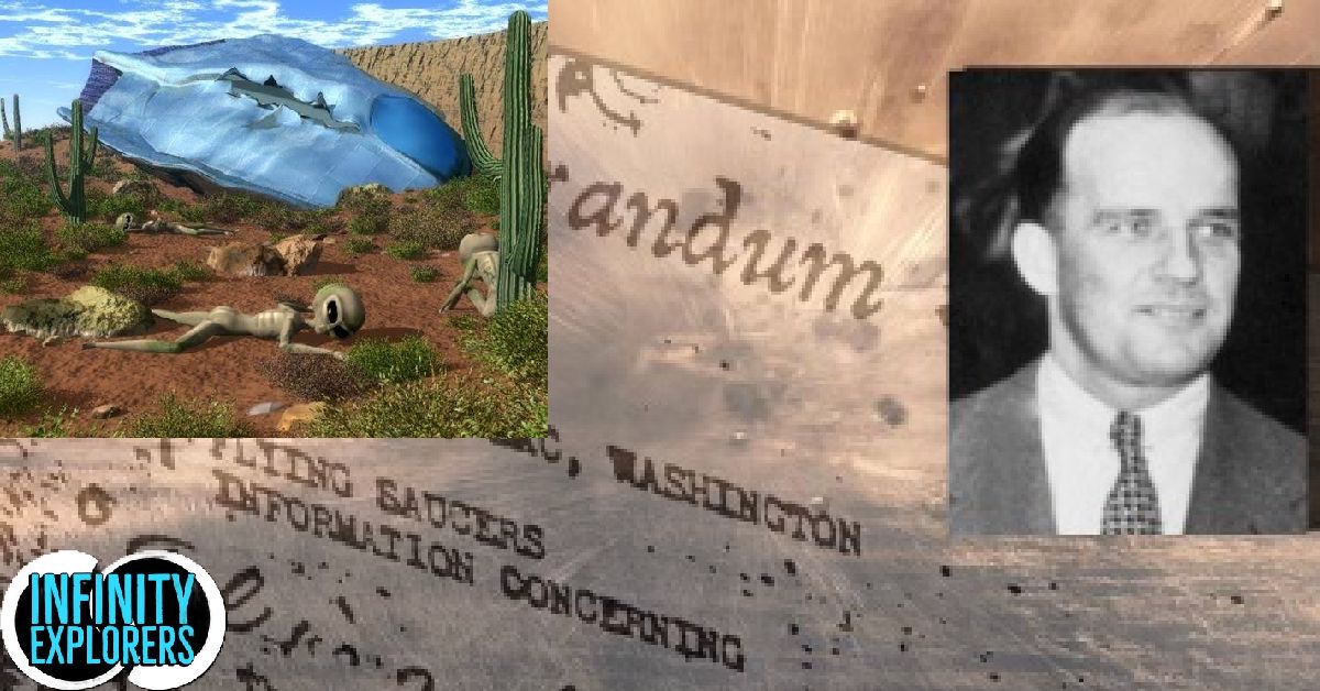 The Guy Hottel Memorandum Of FBI Describes Crashed Flying Saucers in New Mexico With Occupants