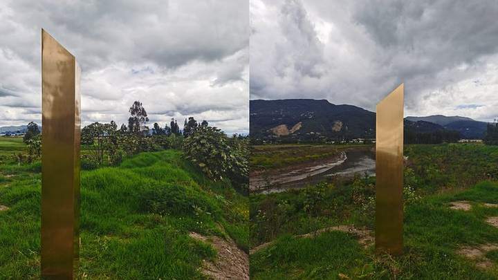 A Strange Gold Monolith Appears In Colombia
