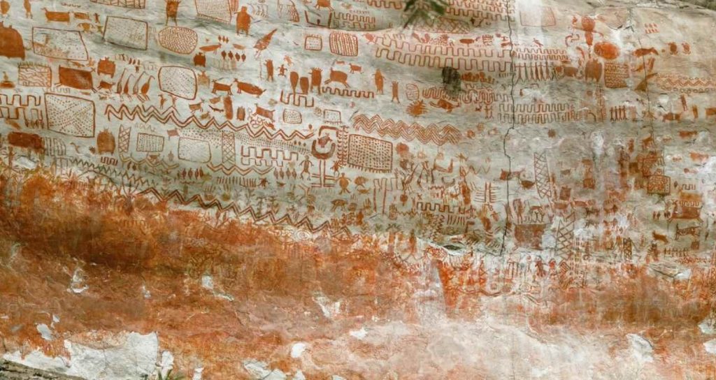 Huge Walls With Prehistoric Paintings Discovered In The Amazon Rainforest
