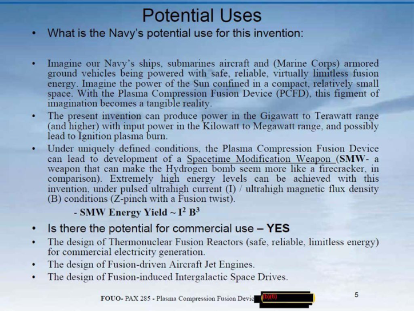 US Navy Documents Mention A Space Time Modification Device