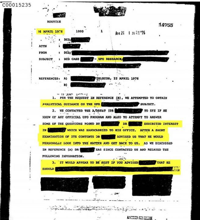 The Unexpected Declassification Of 3,000 Documents By The CIA On UFOs