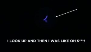 A Huge Blue UFO Crashed Into The Ocean Near Hawaii