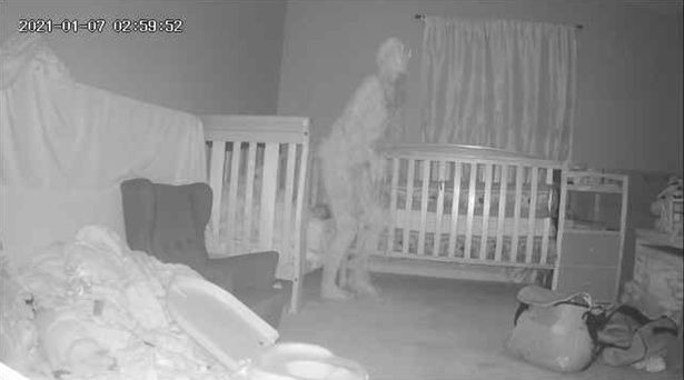 A Terrifying Horned Demon Was Captured By Camera Near A Child's Bed