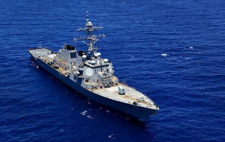 USS Russell, one of the vessels involved in the series of strange sightings.