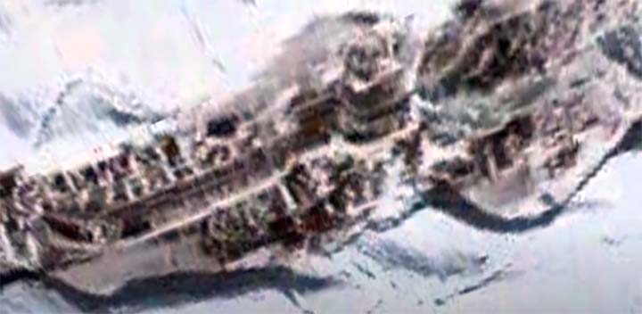 Alien base in antarctica