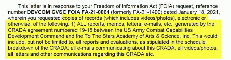 US Army Confirms That They Researched UFO Remains 3 UFO Remains FOIA