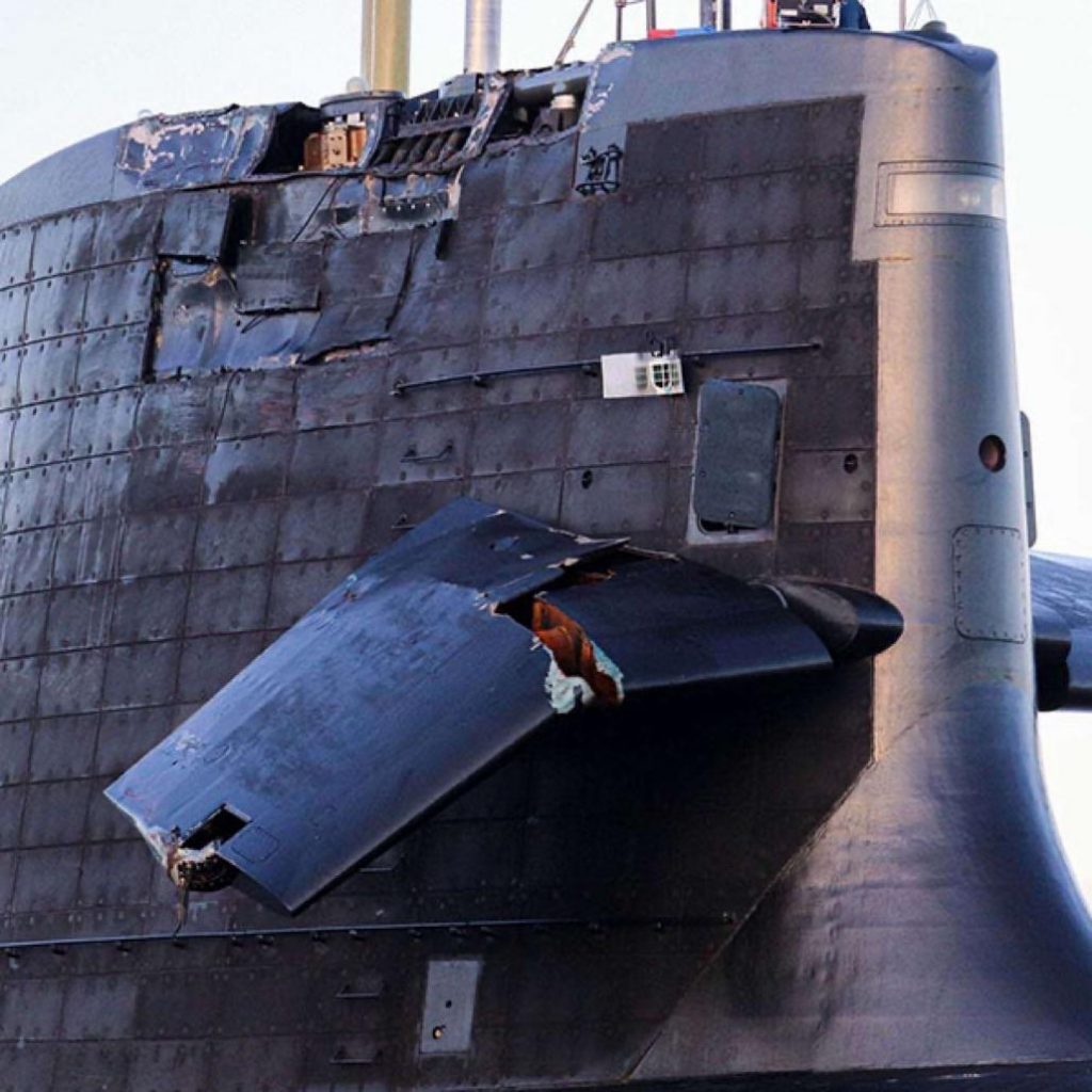 US Submarine Collided With An Unidentified Submerged Object 3 Unidentified Submerged Object