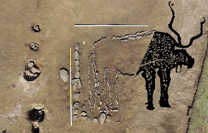 Bull Geoglyph Twice As Old As Nazca Lines Discovered In Siberia 1 Bull Geoglyph In Siberia