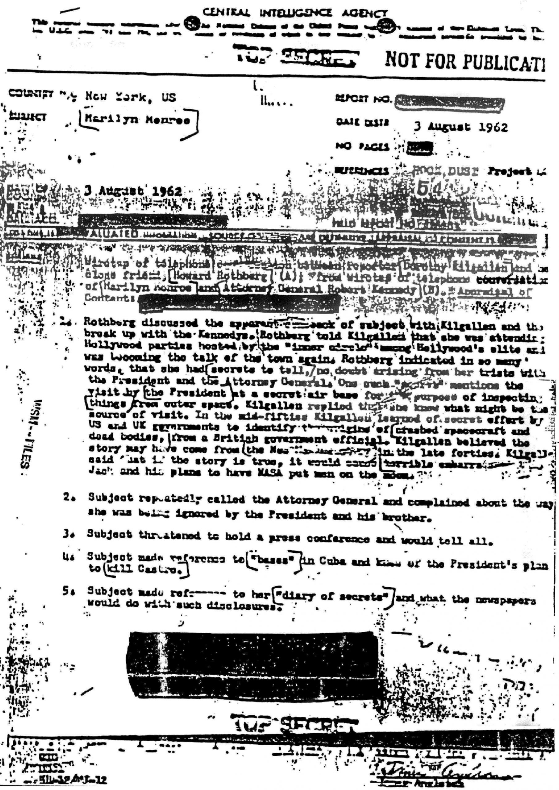 Marilyn Monroe Killed Due To Information About Aliens