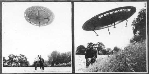 John Seal, possibly with his UFO-type flying vehicle