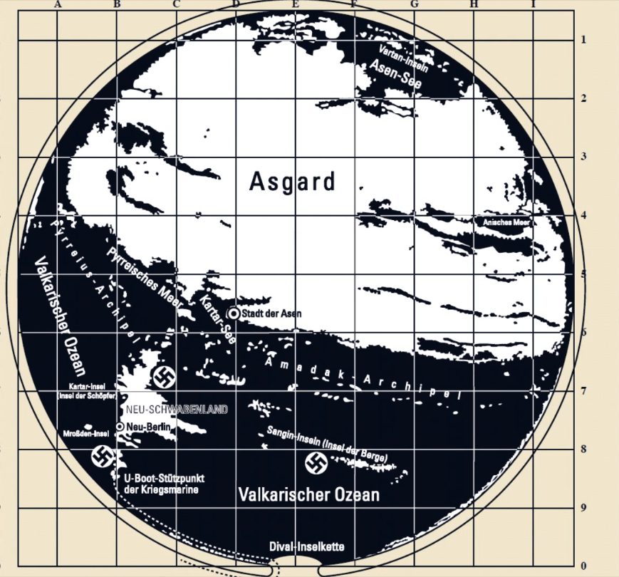 The Secret Map Of Antarctica Reveals Coordinates To Reach The Hollow Earth