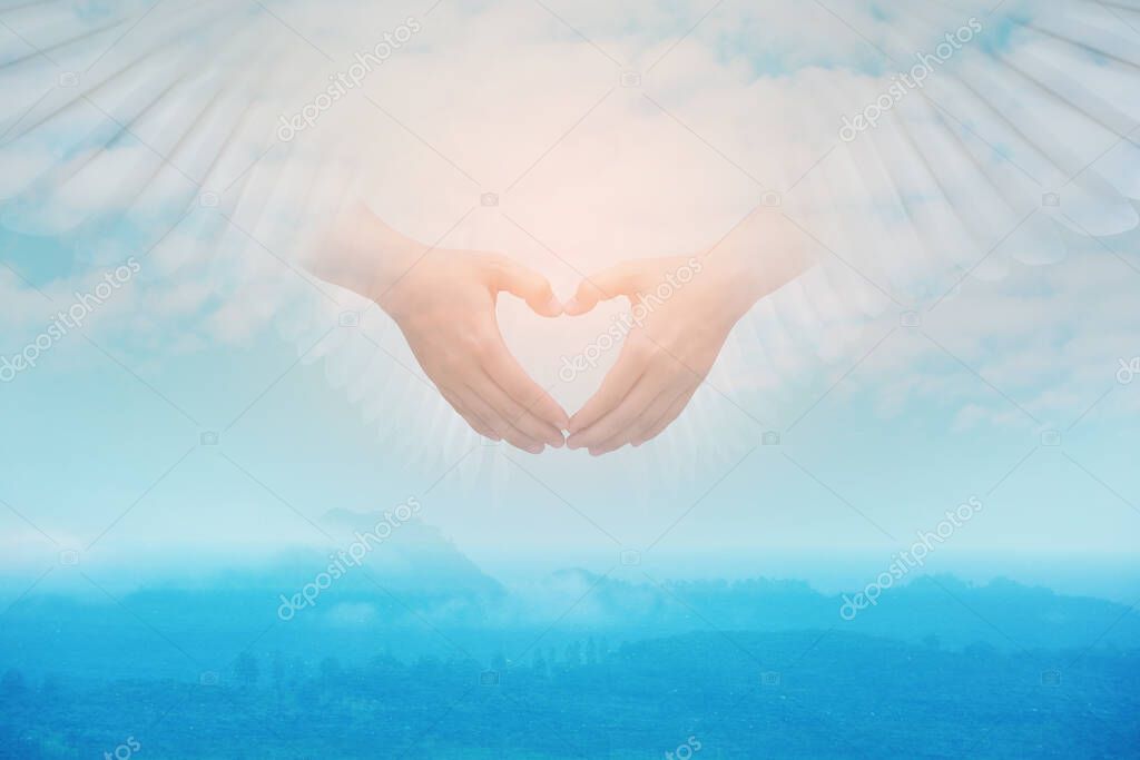 The Near-Death Experience Of Scott Drummond: Met God In An Out- Of-Body-Experience 4 An illustration of the hand of God in heaven.