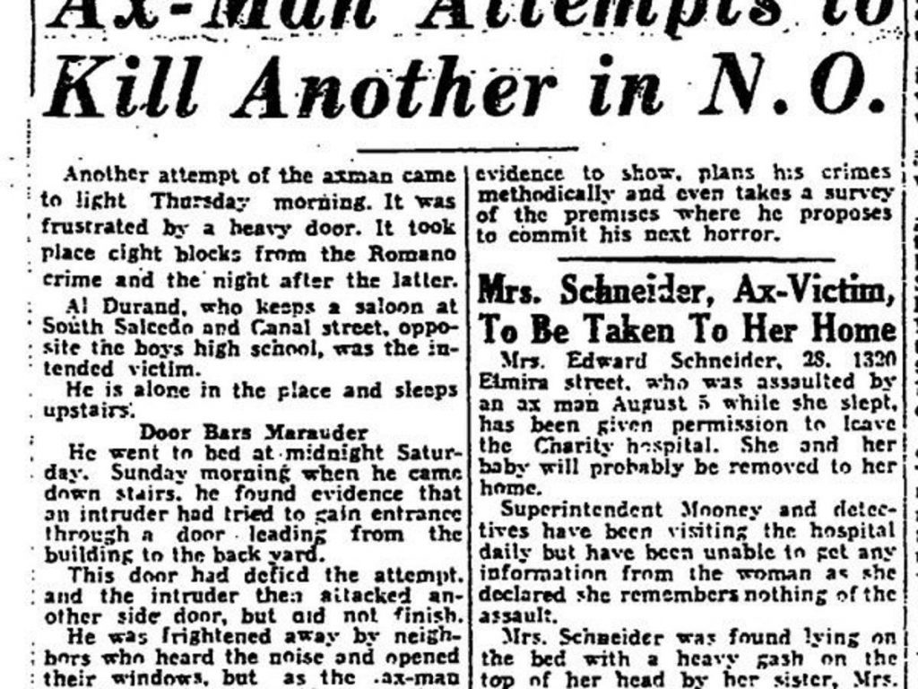 Spine-Chilling Letters Sent By Unscathed Notorious Serial Killers 5 News paper article about Axe Man