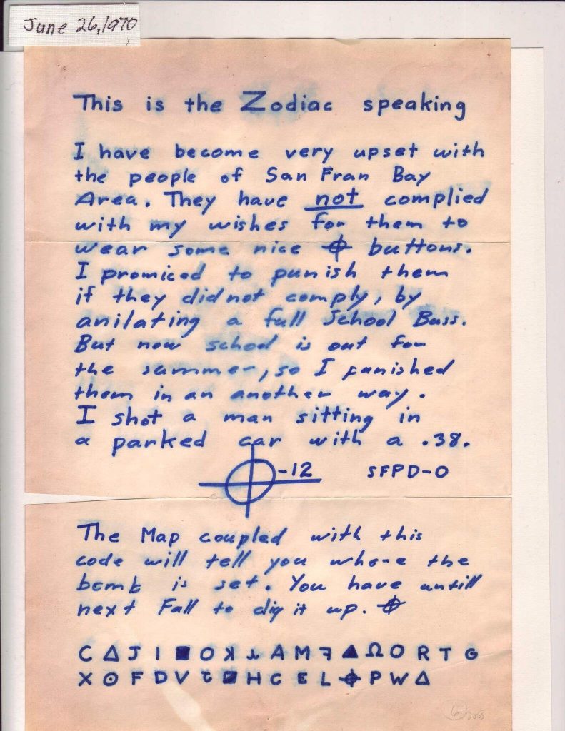 Spine-Chilling Letters Sent By Unscathed Notorious Serial Killers 3 The complete image of the cryptogram