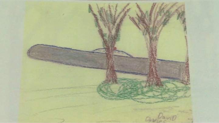 Drawing by David Davies from 1977.