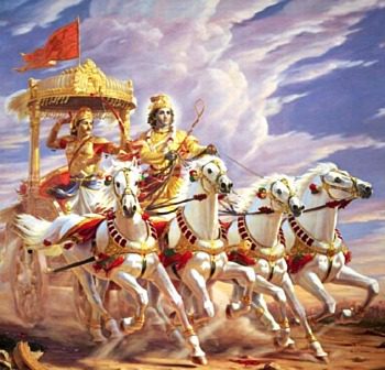 Lord Krishna rode his chariot with Arjuna, the great archer of all the time.
Kali Yuga