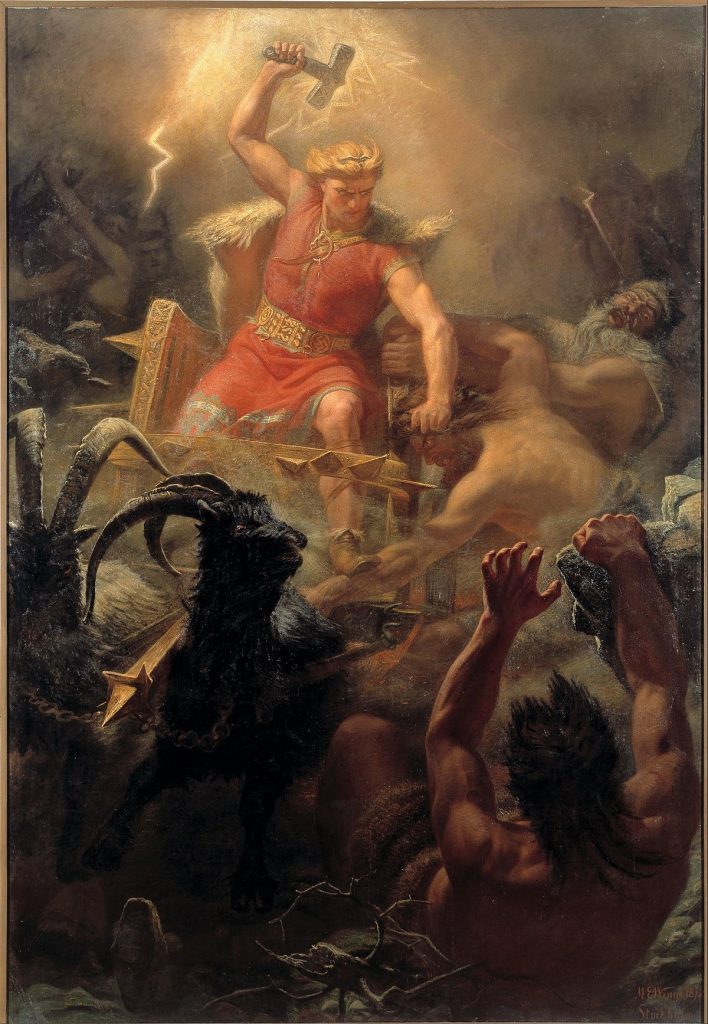 Thor's fight against the Jotun