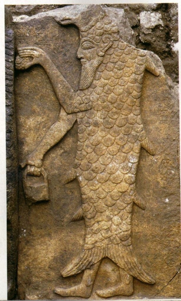The Apkallu - Fish And Bird Hybrid Creature In Ancient Mesopotamian Art