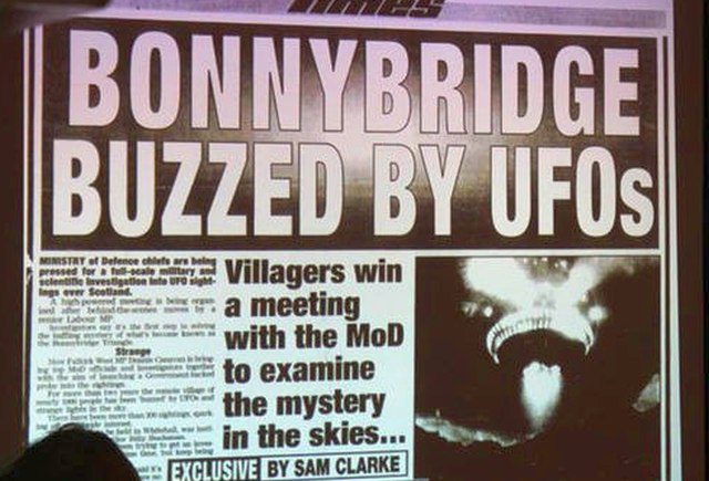 The Falkirk Triangle UFO Hotspot - Strange UFO Sightings And Alien Abductions 5 Bonnybridge UFO
