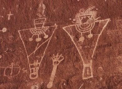 8,000 Years Old Shogo Canyon Cave Paintings Shows Ancient Alien Contact 6 Cave Art 7